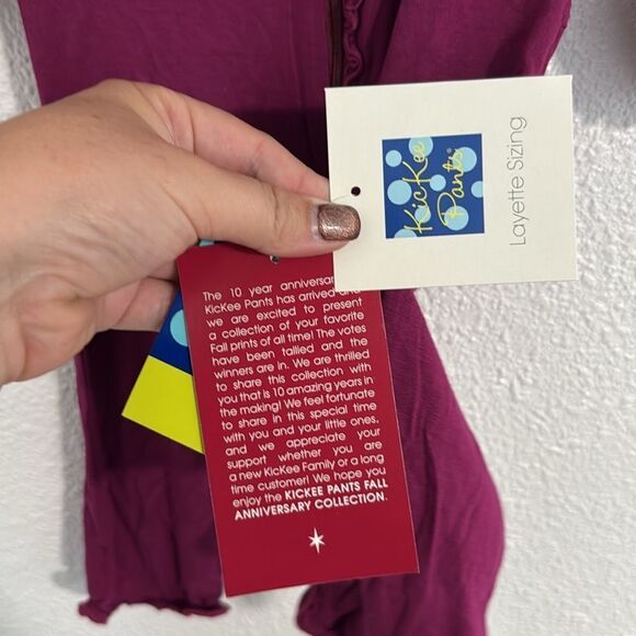 NWT- Kickee pants- bamboo soft orchid pink one-piece- Size 3-6 months - Picture 4 of 7